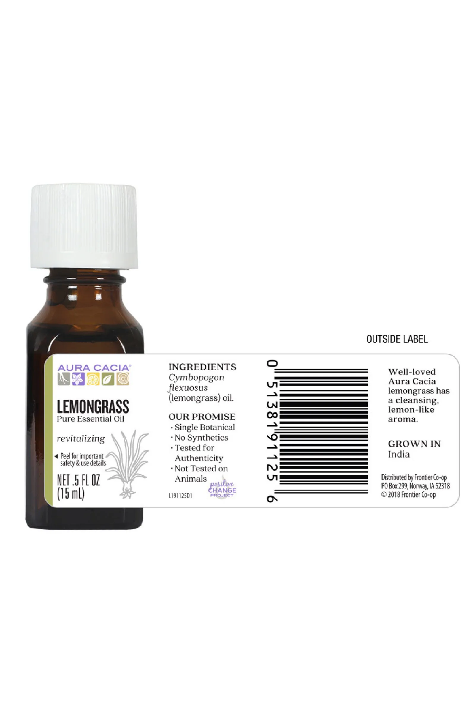 Aura Cacia Lemongrass Oil 15ml