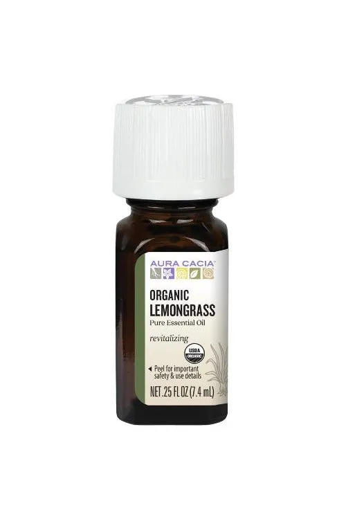 Aura Cacia Organic Lemongrass Oil 7.4ml