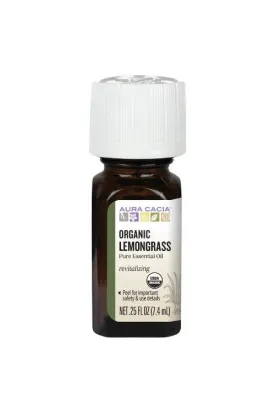 Aura Cacia Organic Lemongrass Oil 7.4ml