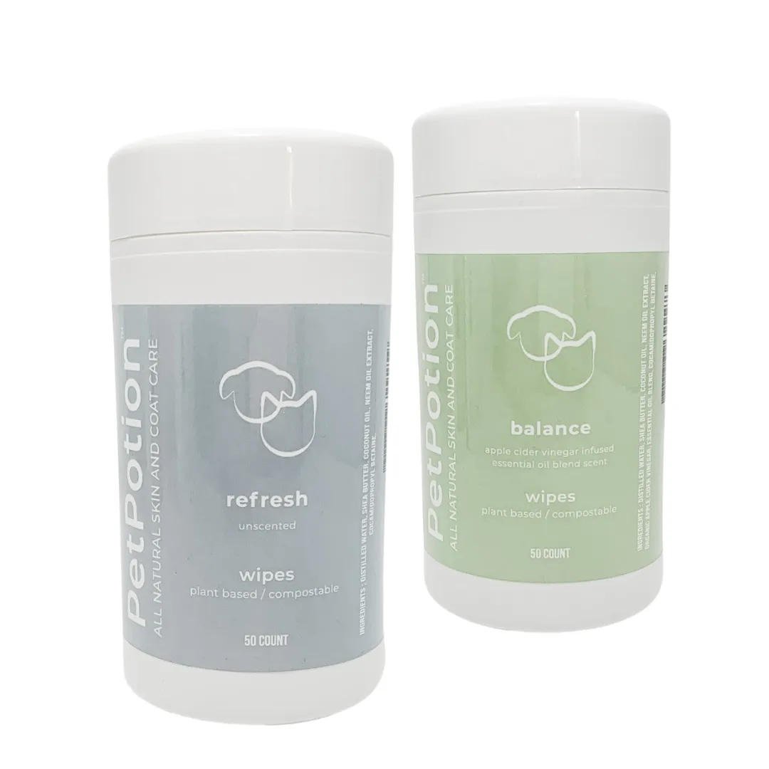Balance Plant Based/Compostable Wipes Apple Cider Vinegar Blend For Dogs
