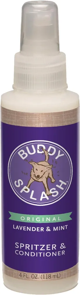 Buddy Splash Spritzer & Conditioner for Dogs (Lavender & Mint) - 4oz & 16oz
