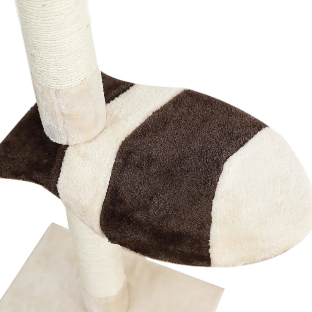 Cat Scratching Post Tree Condo Furniture Scratcher Tower 228-288 High Cream