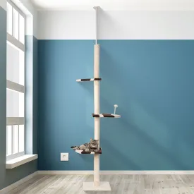 Cat Scratching Post Tree Condo Furniture Scratcher Tower 228-288 High Cream