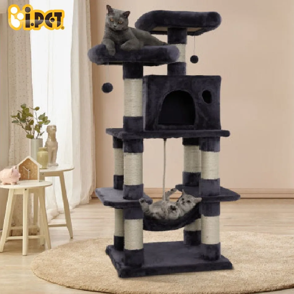 Cat Tree 145 Trees Scratching Post Scratcher Tower Condo House Furniture Wood