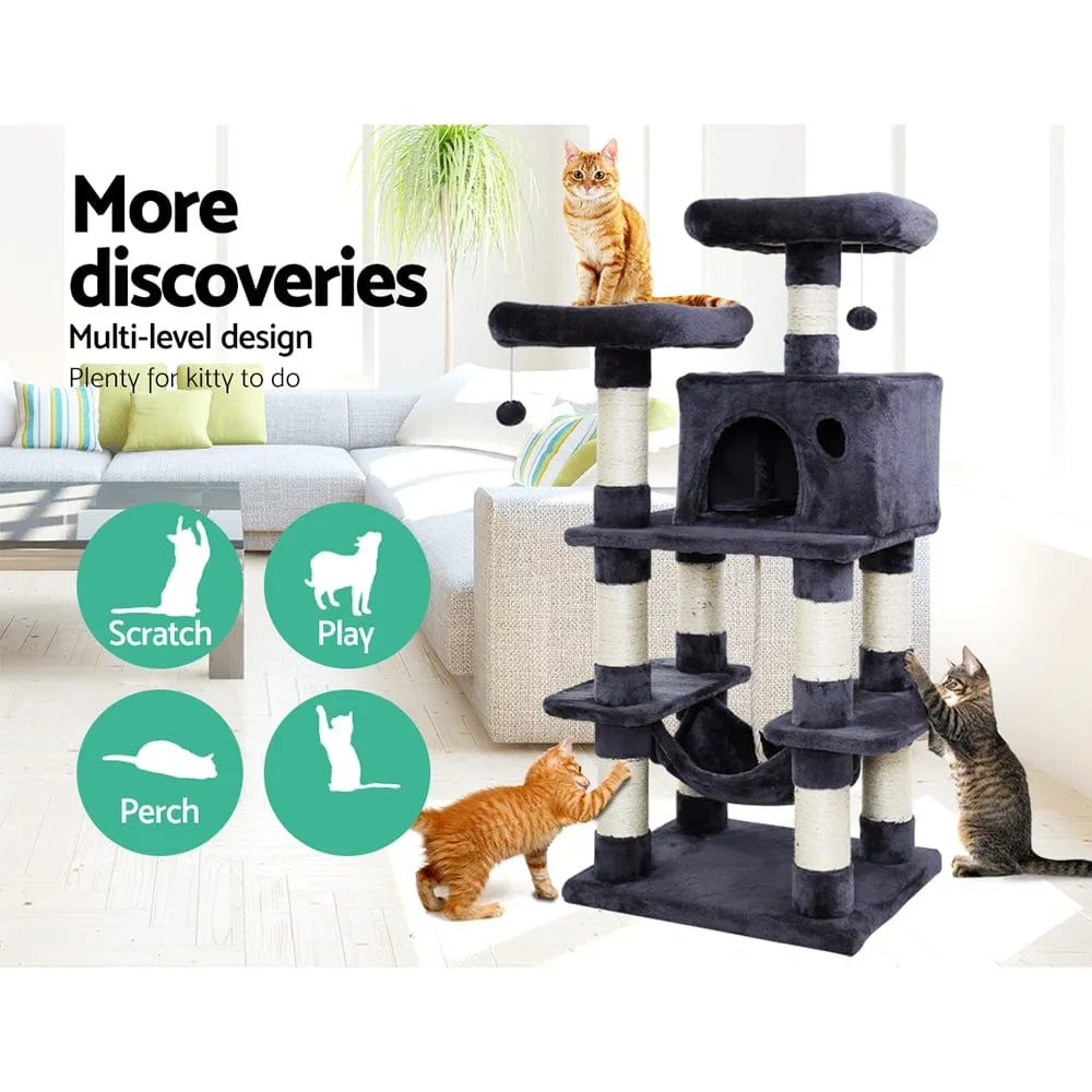 Cat Tree 145 Trees Scratching Post Scratcher Tower Condo House Furniture Wood