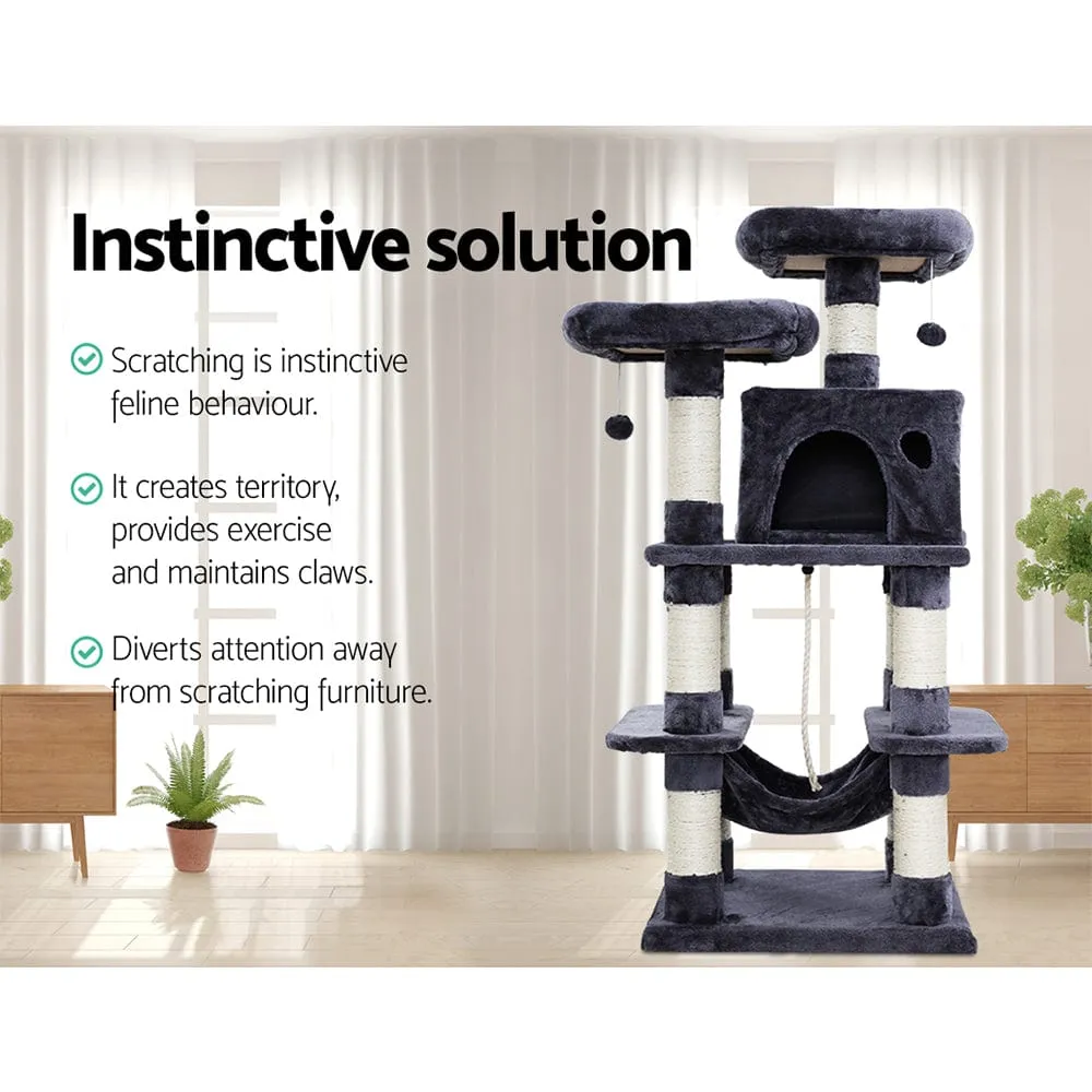 Cat Tree 145 Trees Scratching Post Scratcher Tower Condo House Furniture Wood