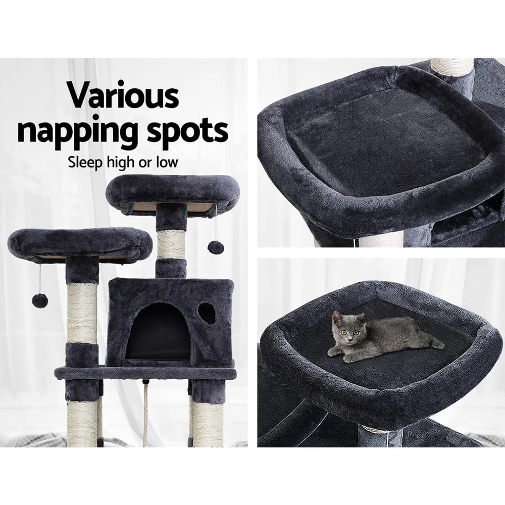 Cat Tree 145 Trees Scratching Post Scratcher Tower Condo House Furniture Wood