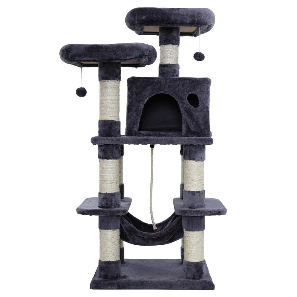 Cat Tree 145 Trees Scratching Post Scratcher Tower Condo House Furniture Wood