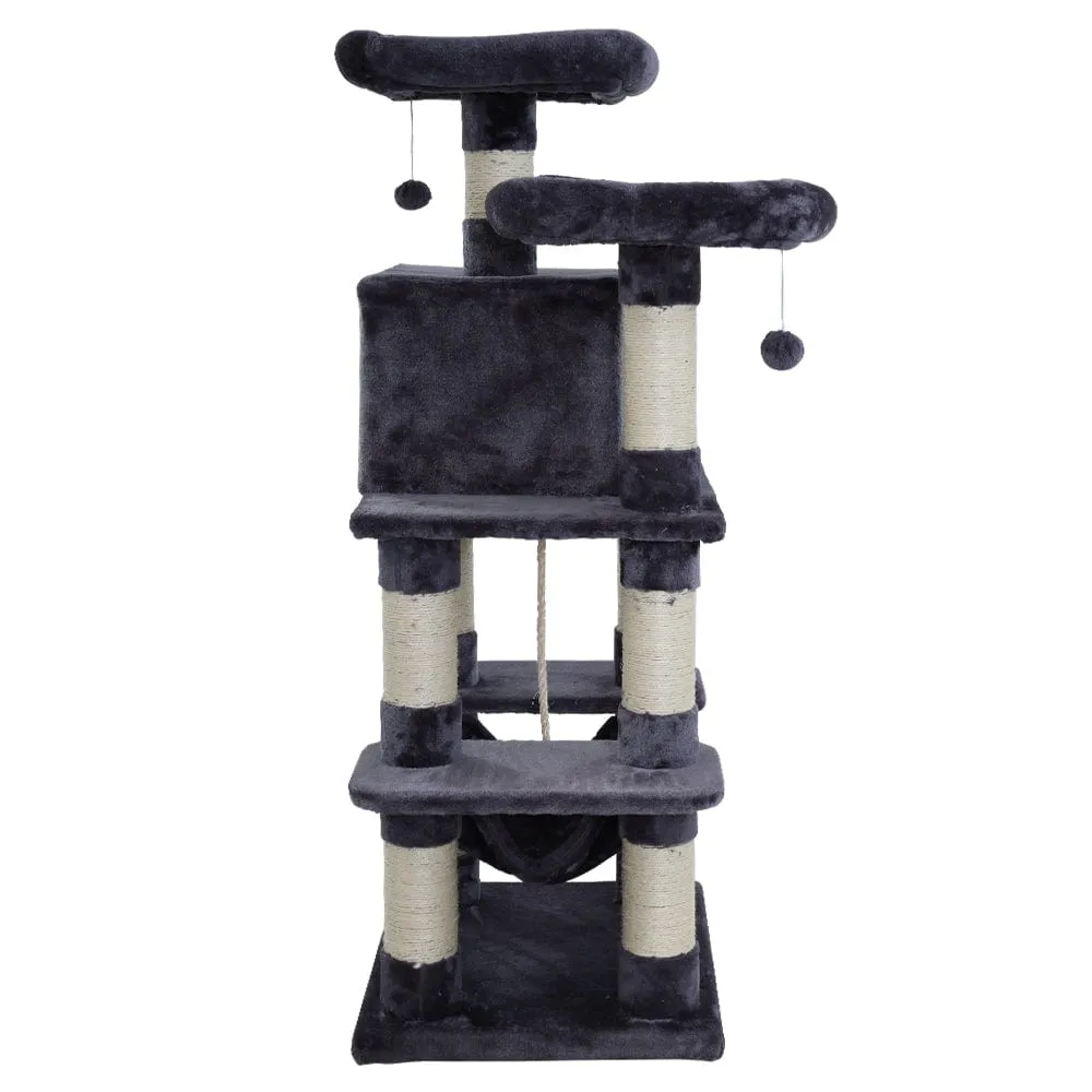 Cat Tree 145 Trees Scratching Post Scratcher Tower Condo House Furniture Wood