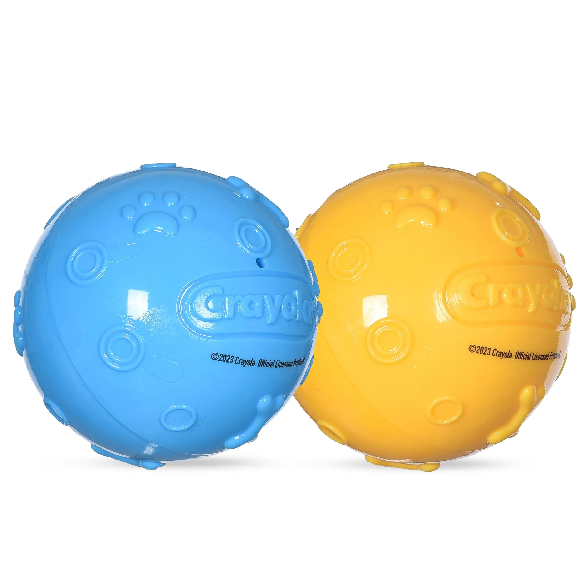 Crayola: Embossed TPR Ball Pet Toy Set