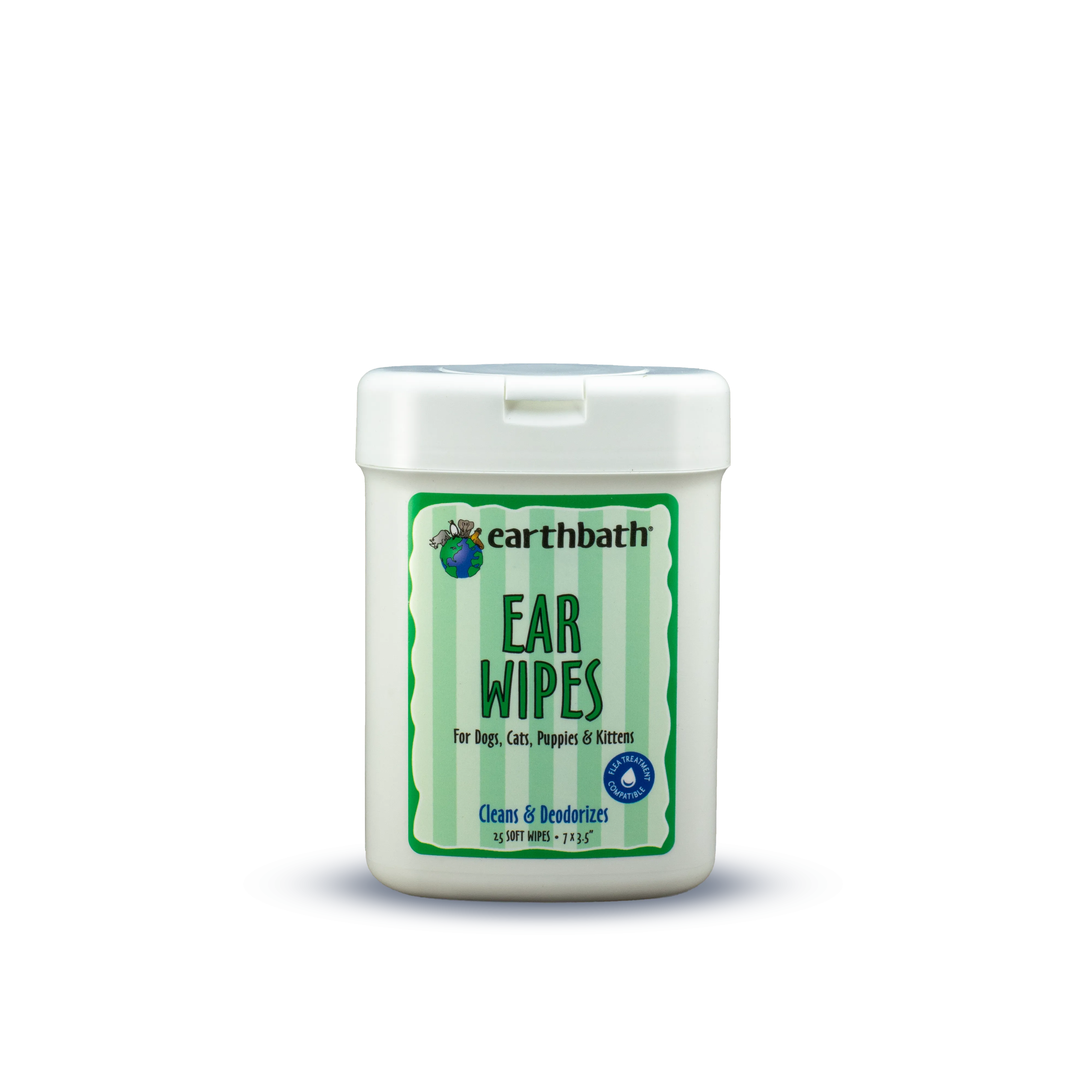 Earthbath Ear Wipes with Witch Hazel & Chamomile  30 ct