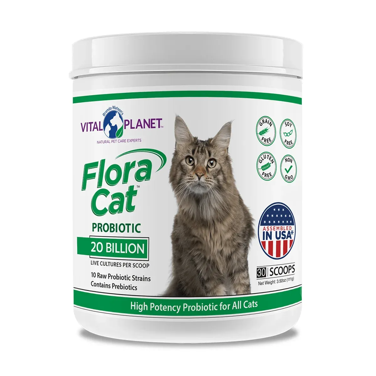Flora Cat 20 Billion Probiotic 3.92 Oz. Powder