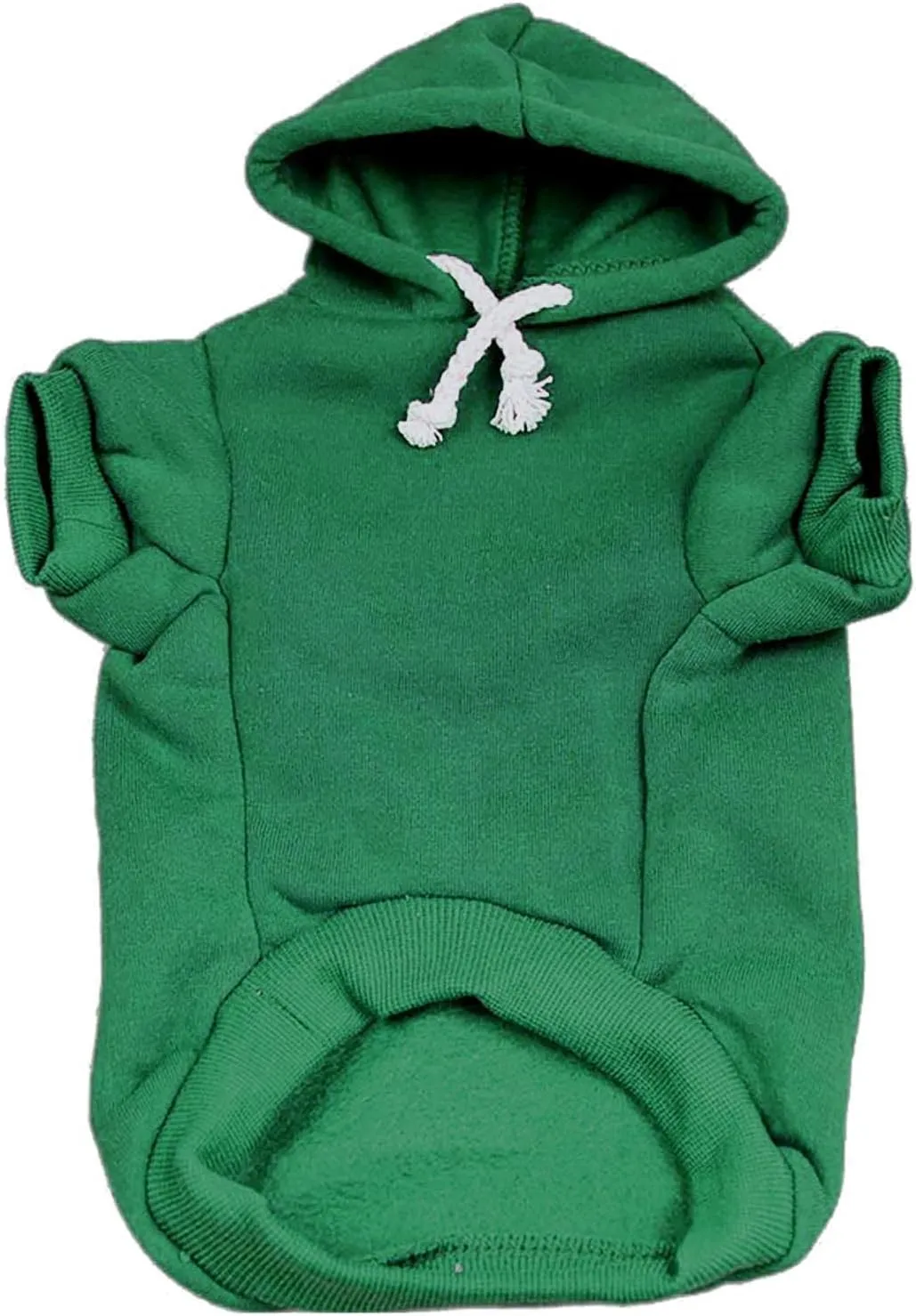 Happy Birthday Mommy! Dog Hoodie Fleece Lined Pullover Sweatshirt with Leash Hole (Green, Small 169)