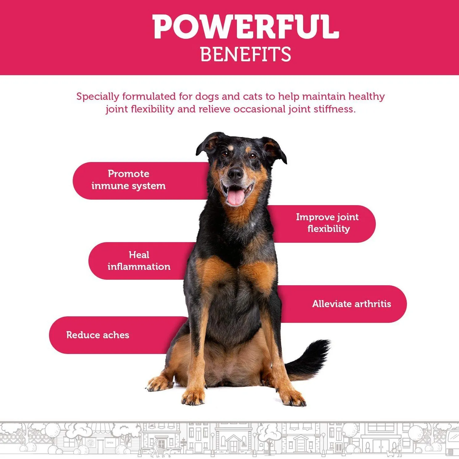 Hip and Joint Advanced Level 2 Formula All Natural Glucosamine Supplement for Dogs and Cat