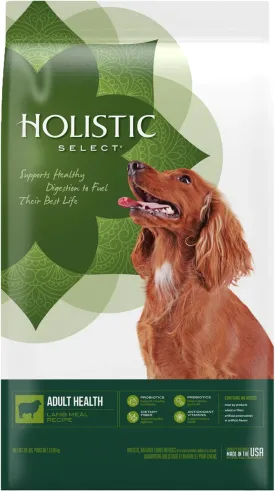 Holistic Select Adult Health Lamb, Dry Dog Food, 30-lb