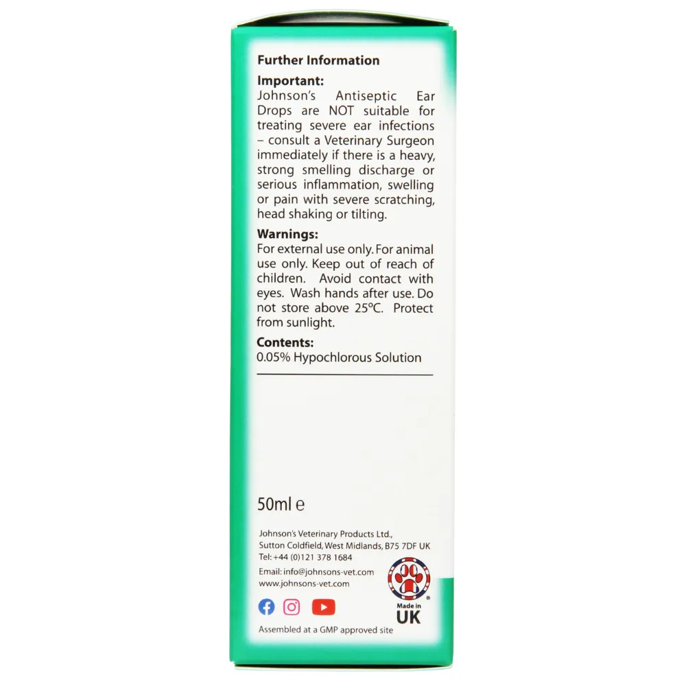 Johnsons Antiseptic Ear Drops