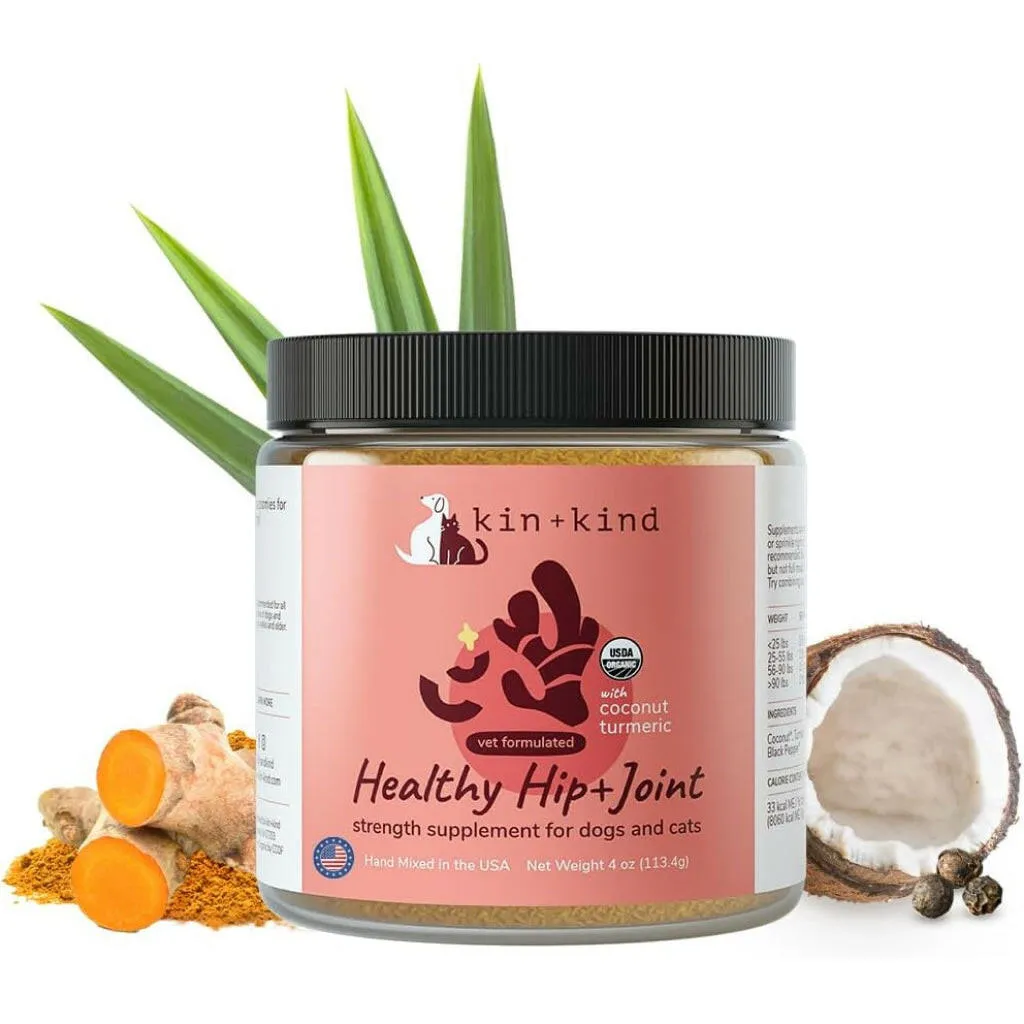kin kind Organic Healthy Hip & Joint Supplement for Dogs & Cats