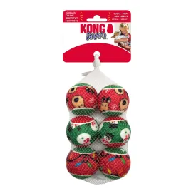 KONG Holiday SqueakAir 2024 | Christmas Squeaky Dog Toy Balls