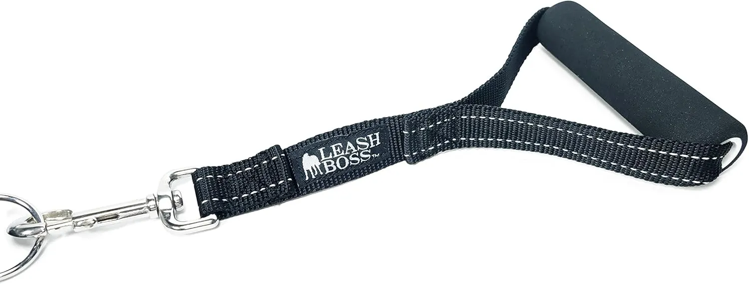 Leash Boss Duo - Adjustable Double Dog Leash for Large Dogs - Reflective No Tangle Leash for Walking Two Dogs at Once (Reflective Coupler with Handle)