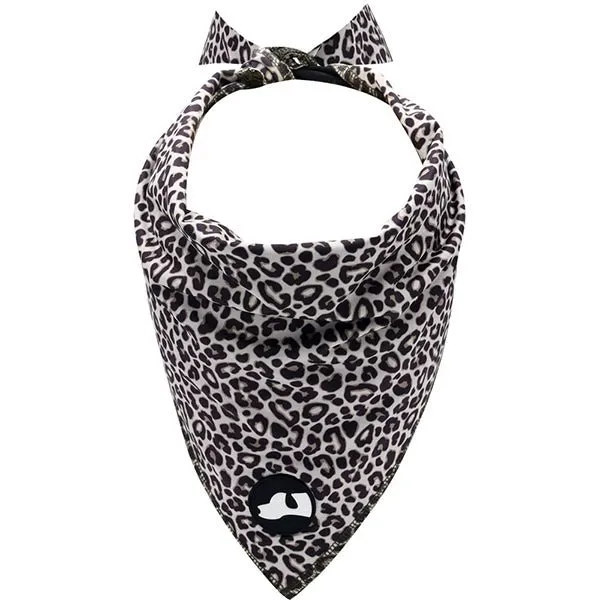 Leopard Dog Bandana - Reversible to Black