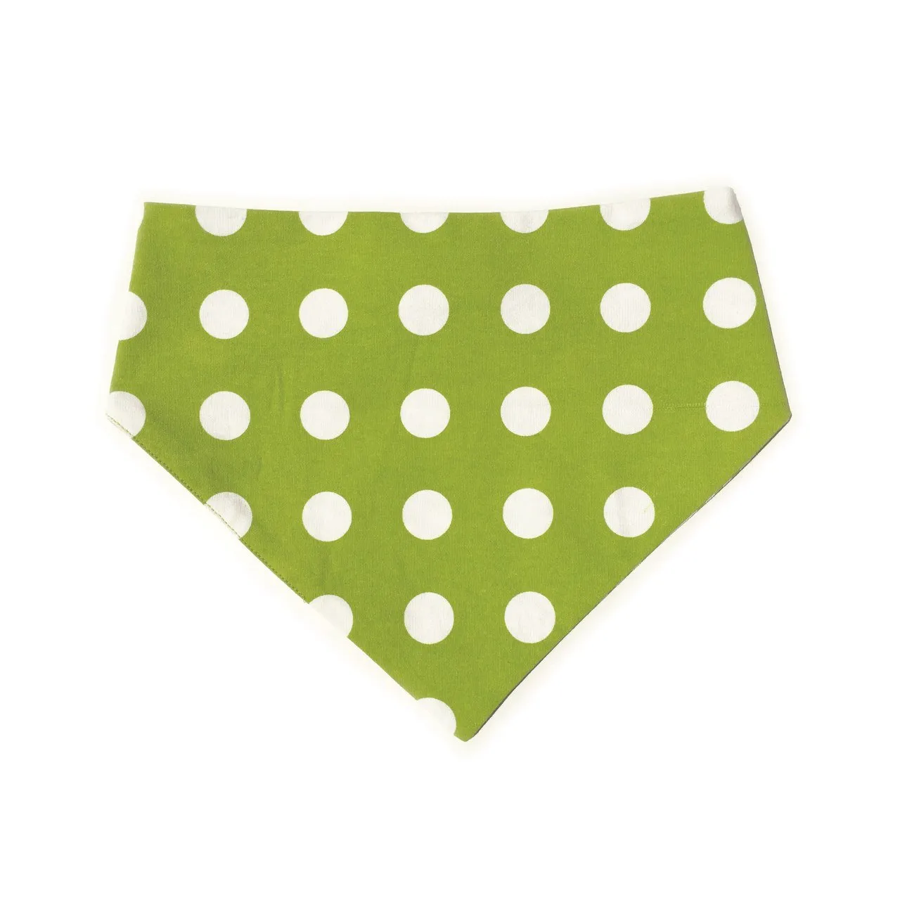 Lime Green Chevron Reversible Dog Bandana