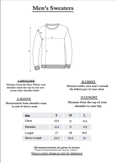 Mens Round Neck Sweaters
