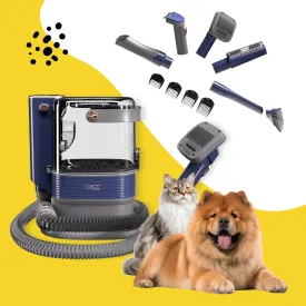 ONE Premium Dog Grooming Kit, Pet Grooming Vacuum & Dog Clippers & Dog Brush for Shedding with 5 Grooming and Cleaning Tools, Low Noise Dog Hair Remover Pet Grooming Supplies