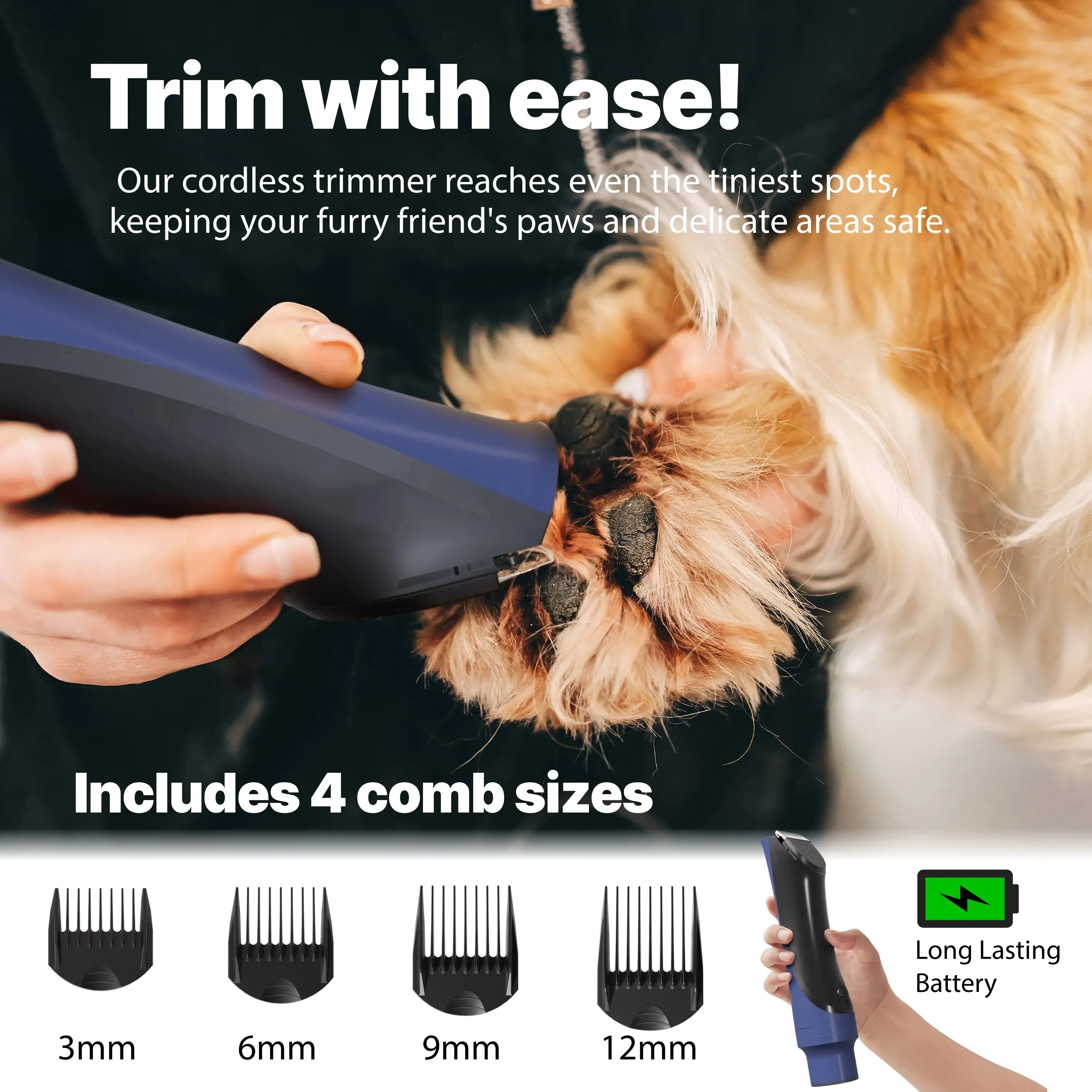 ONE Premium Dog Grooming Kit, Pet Grooming Vacuum & Dog Clippers & Dog Brush for Shedding with 5 Grooming and Cleaning Tools, Low Noise Dog Hair Remover Pet Grooming Supplies