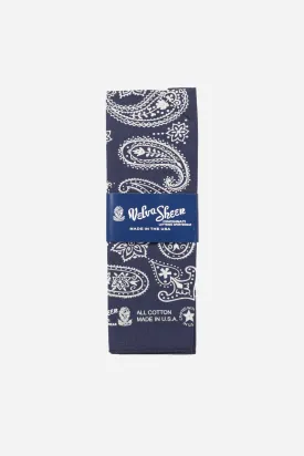 Paisley Bandana - Navy
