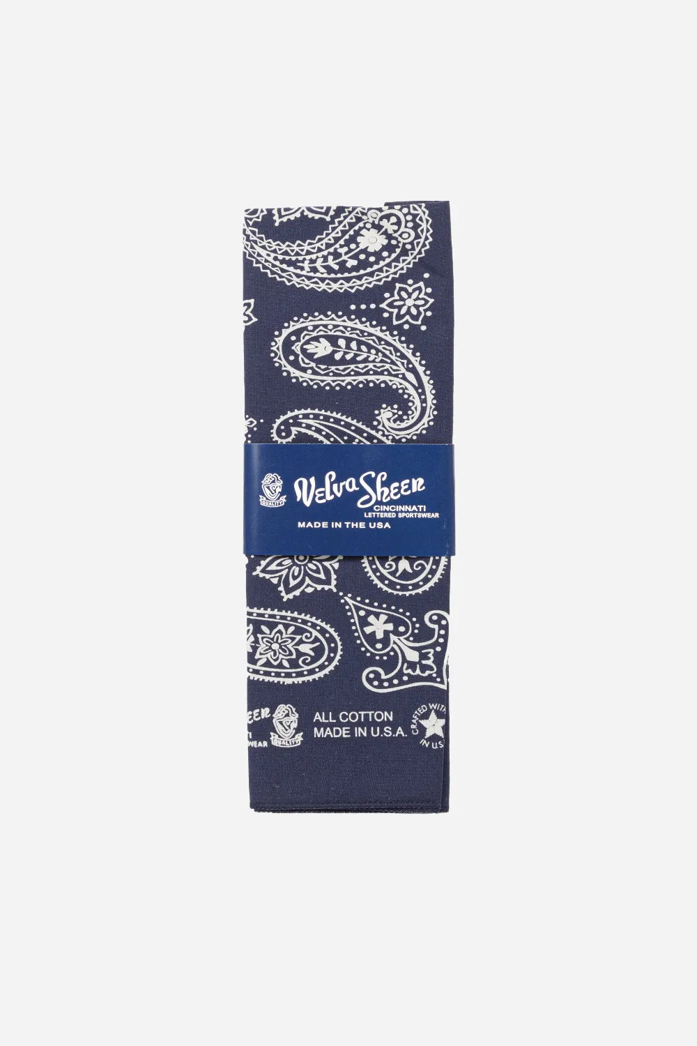 Paisley Bandana - Navy