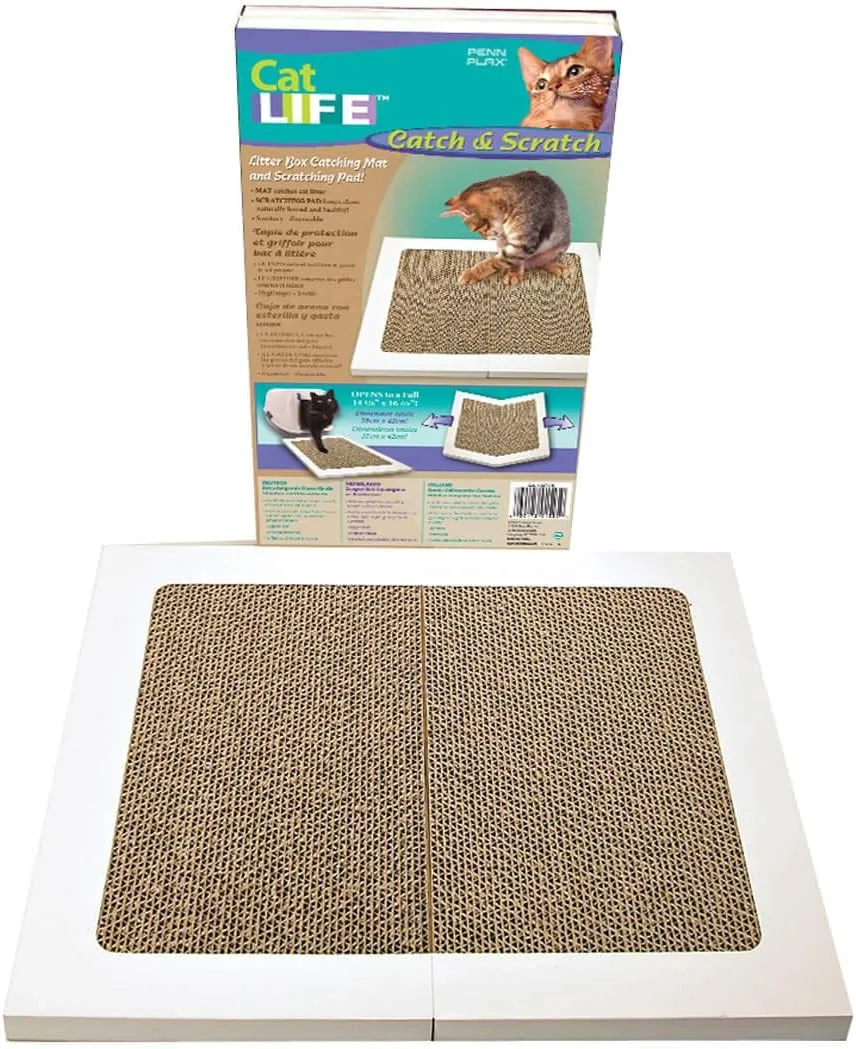Penn-Plax Cat Life Catch & Scratch Scratching Pad