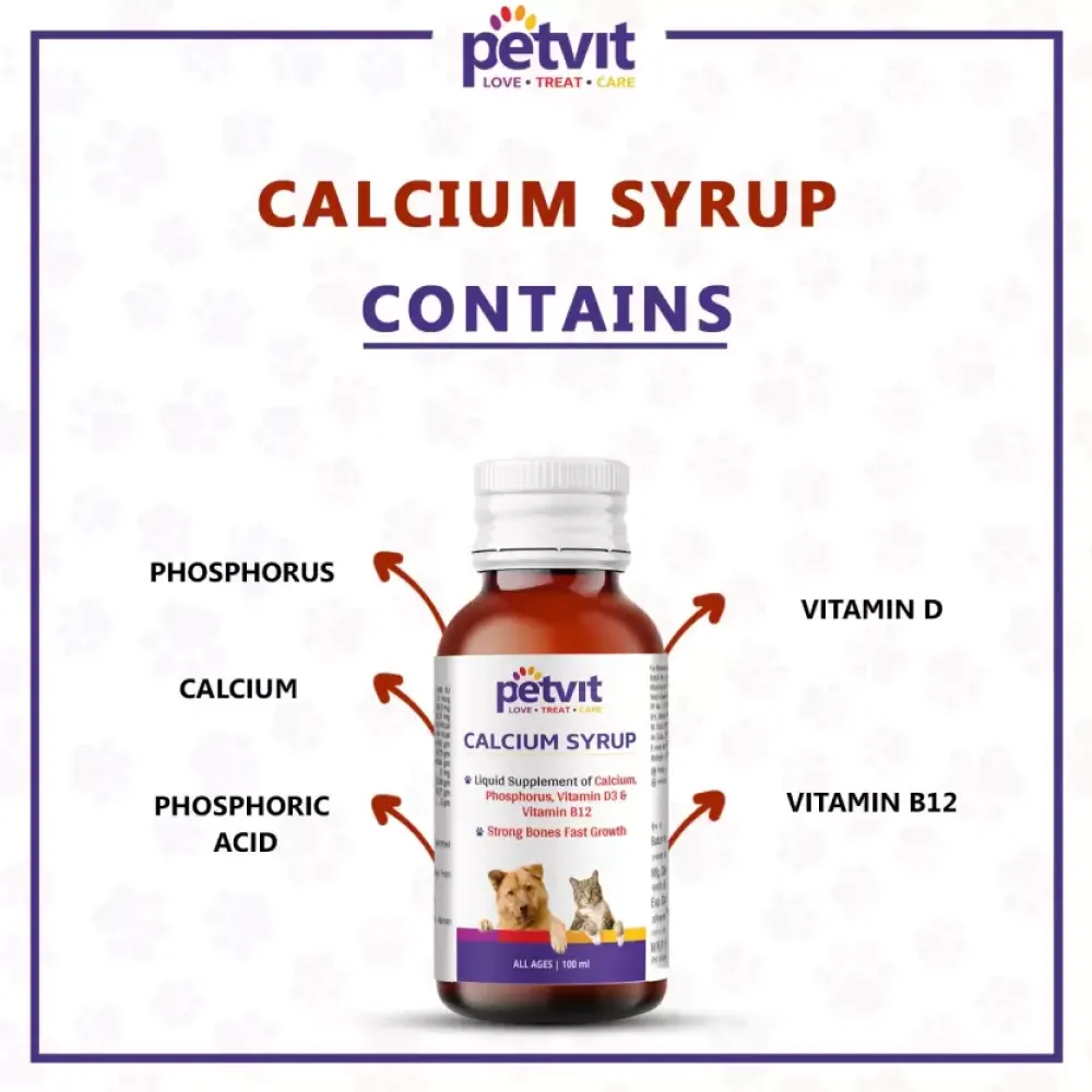 Petvit Calcium Syrup for Dogs