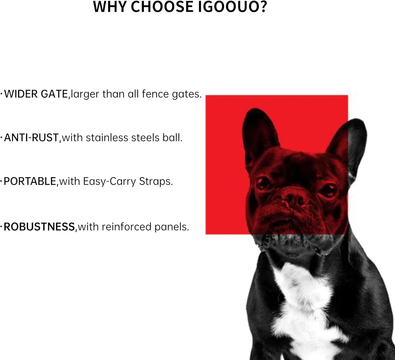 Portable Dog Crates & Playpen, 32'' Metal Pet Pen for Small/Medium Dogs, Easy-Carry Straps, Ideal for Indoor/Outdoor, Camping, RV, Yard (One Door)