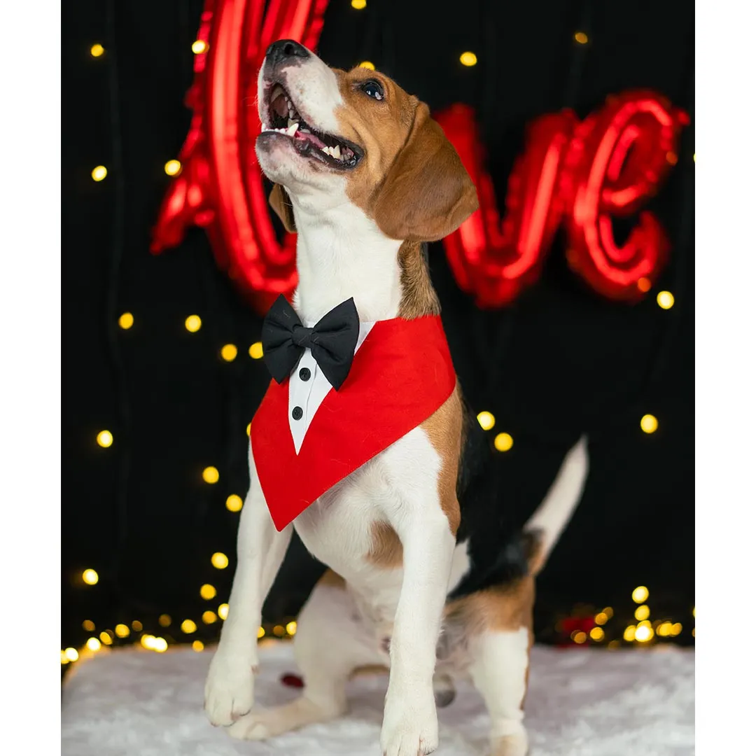 Red Tuxedo Bandana