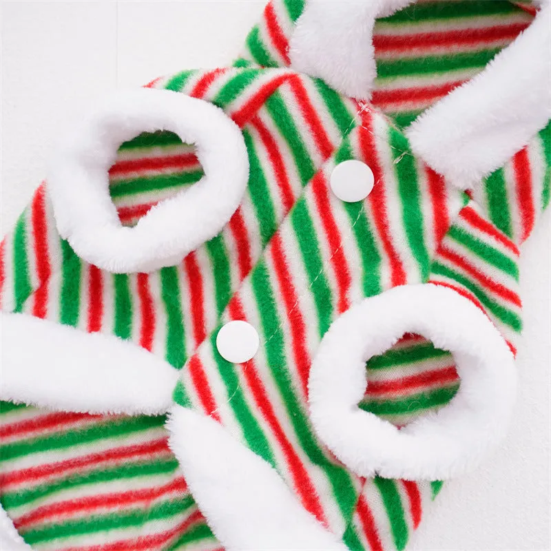 Striped Antlers Pet Coat