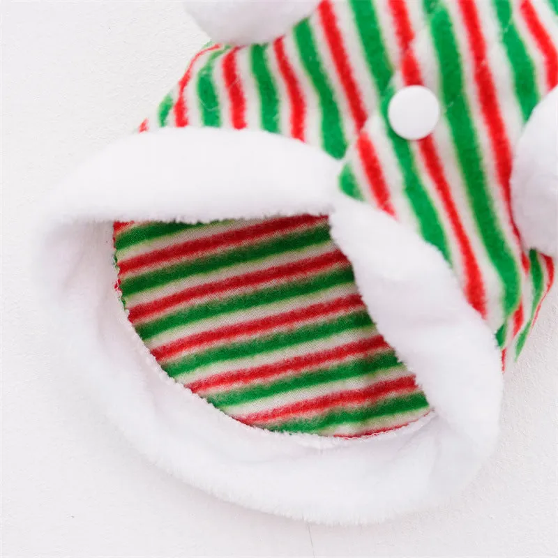 Striped Antlers Pet Coat