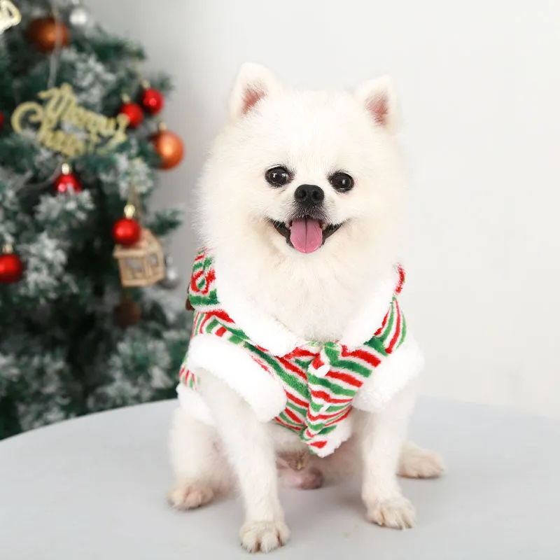 Striped Antlers Pet Coat
