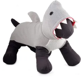 The Worthy Dog Hoodie Pet Sweater, Winter Warm Dog Clothing, Outfits Cold Weather Pet Coat, Knitted Sweater - Grey, XXL