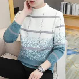 Top-Quality Winter Plaid Mink Sweater