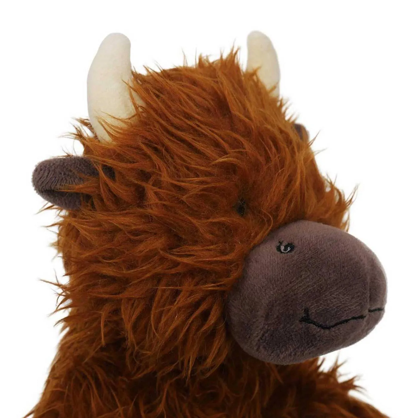 Tough Rope Fuzzy Cow Plush Dog Toy
