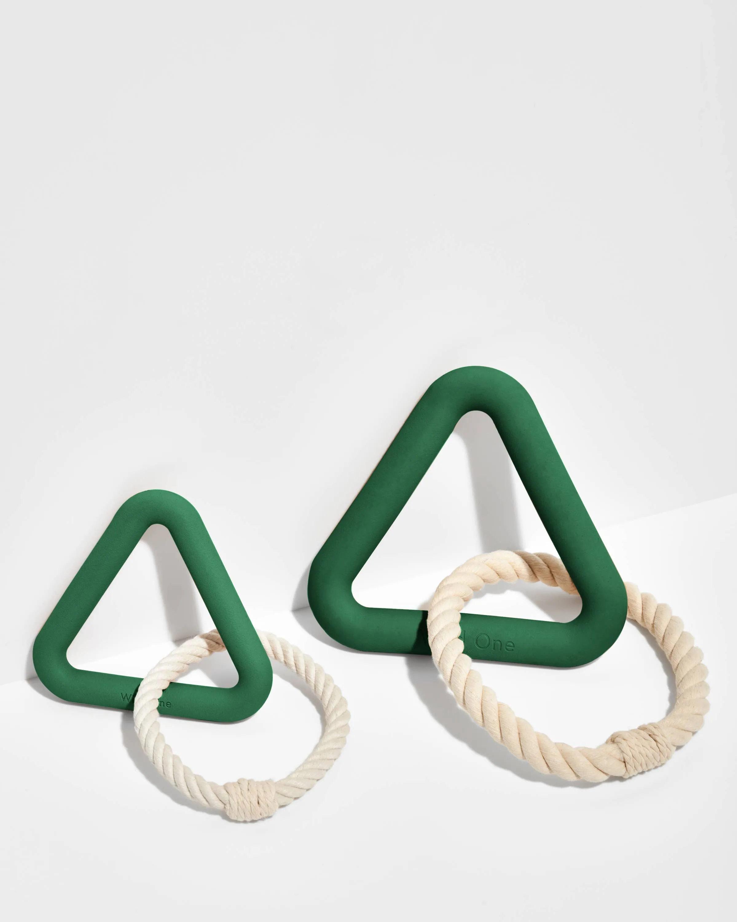 Triangle Tug Dog Chew Toy: STANDARD / Spruce