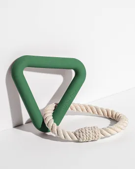 Triangle Tug Dog Chew Toy: STANDARD / Spruce