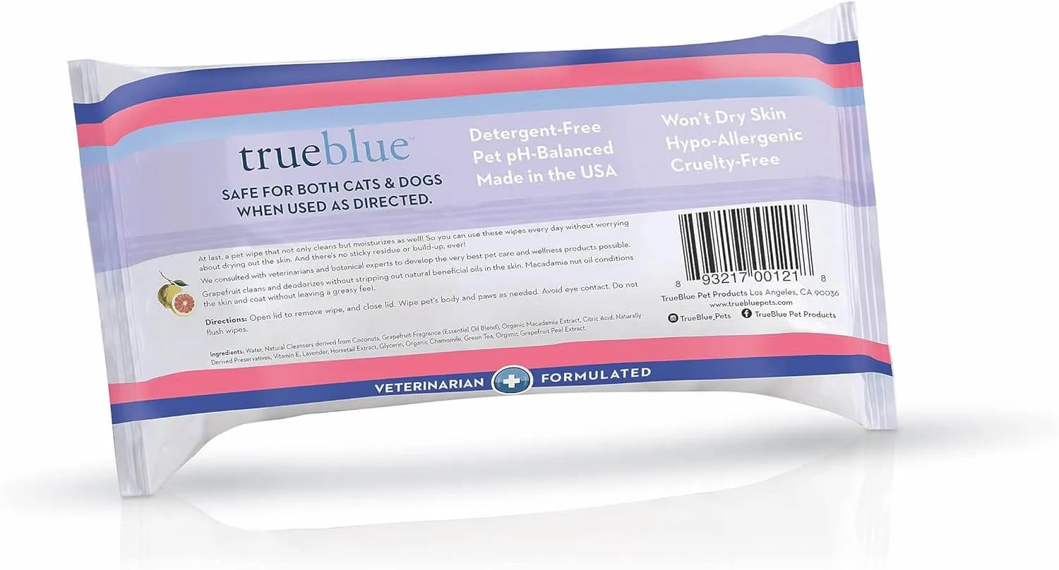 TrueBlue Super Fresh Body and Paw Wipes