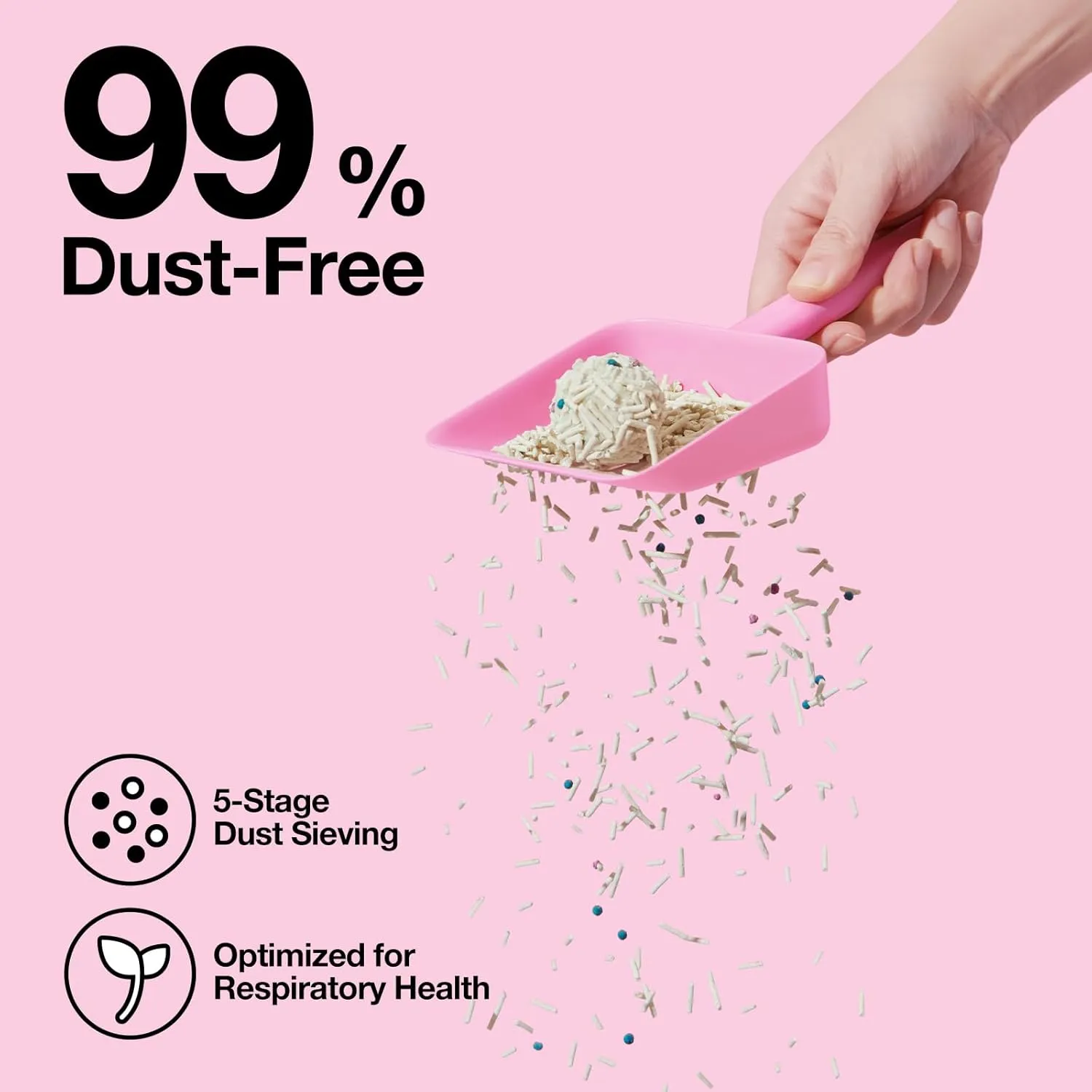VETRESKA Cherry Blossom Tofu Cat Litter,Natural Pretty Kitty Litter Strong Clumping Flushable Cat Litter Pellets Ultra Absorbent,Dust-Free,Low Tracking,Deodorant Tofu Litter Compostable(5.5lb4bags)