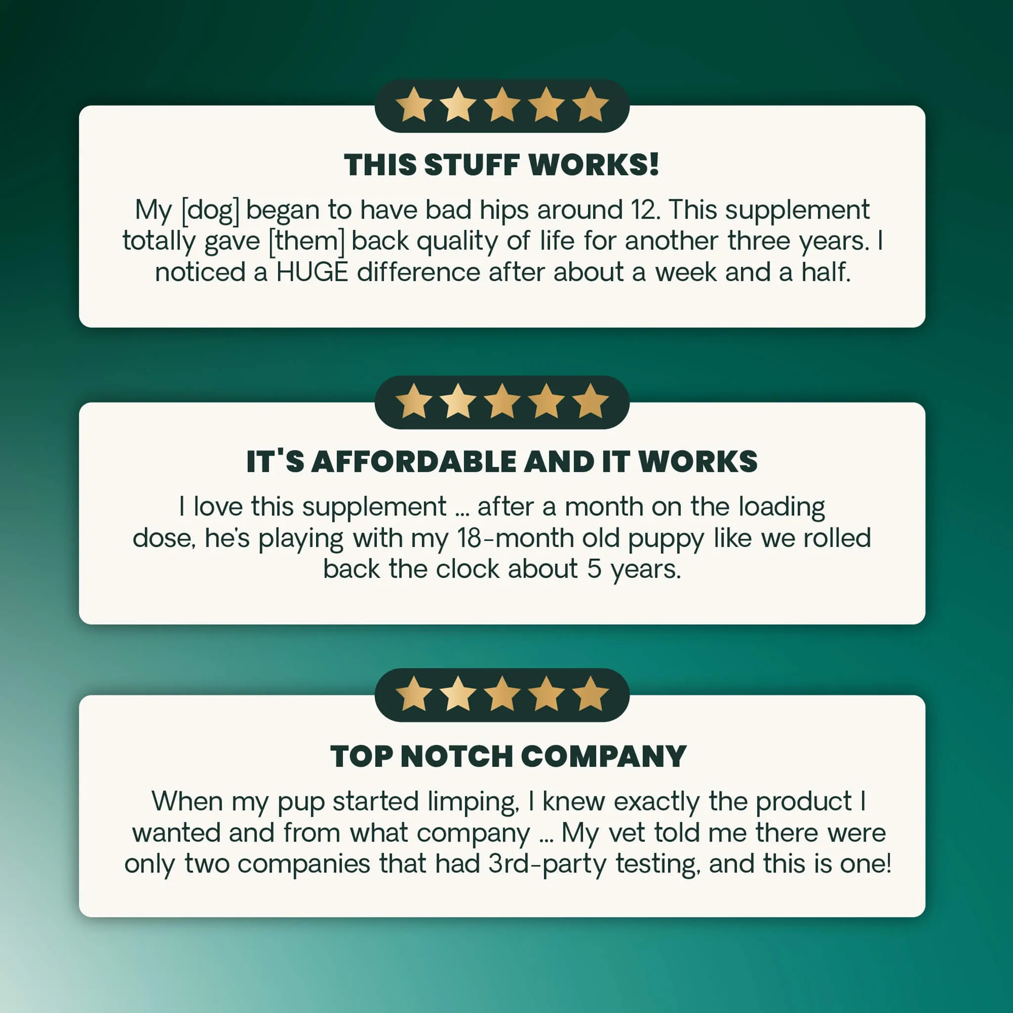 VetriScience Healthy Hip & Joint Supplements